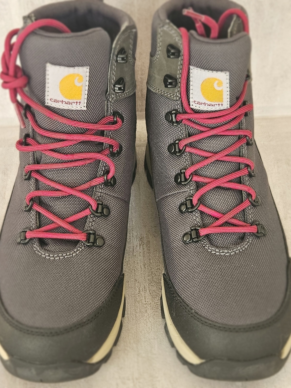 Carhartt Women's 6" Waterproof Soft Toe Work Boots Grey Pink Size 10 M - Picture 11 of 12